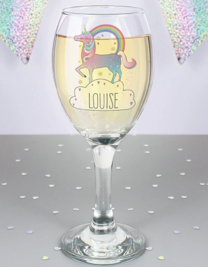 unicorn wine glas