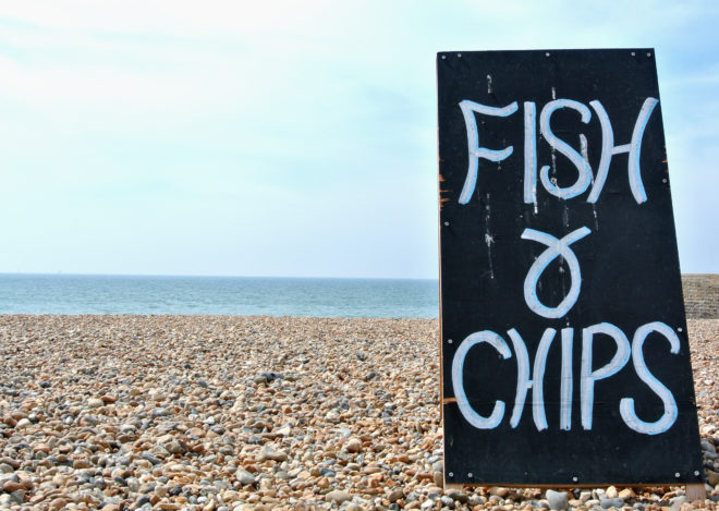 fish n chips sign